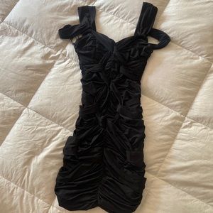 Black mini dress